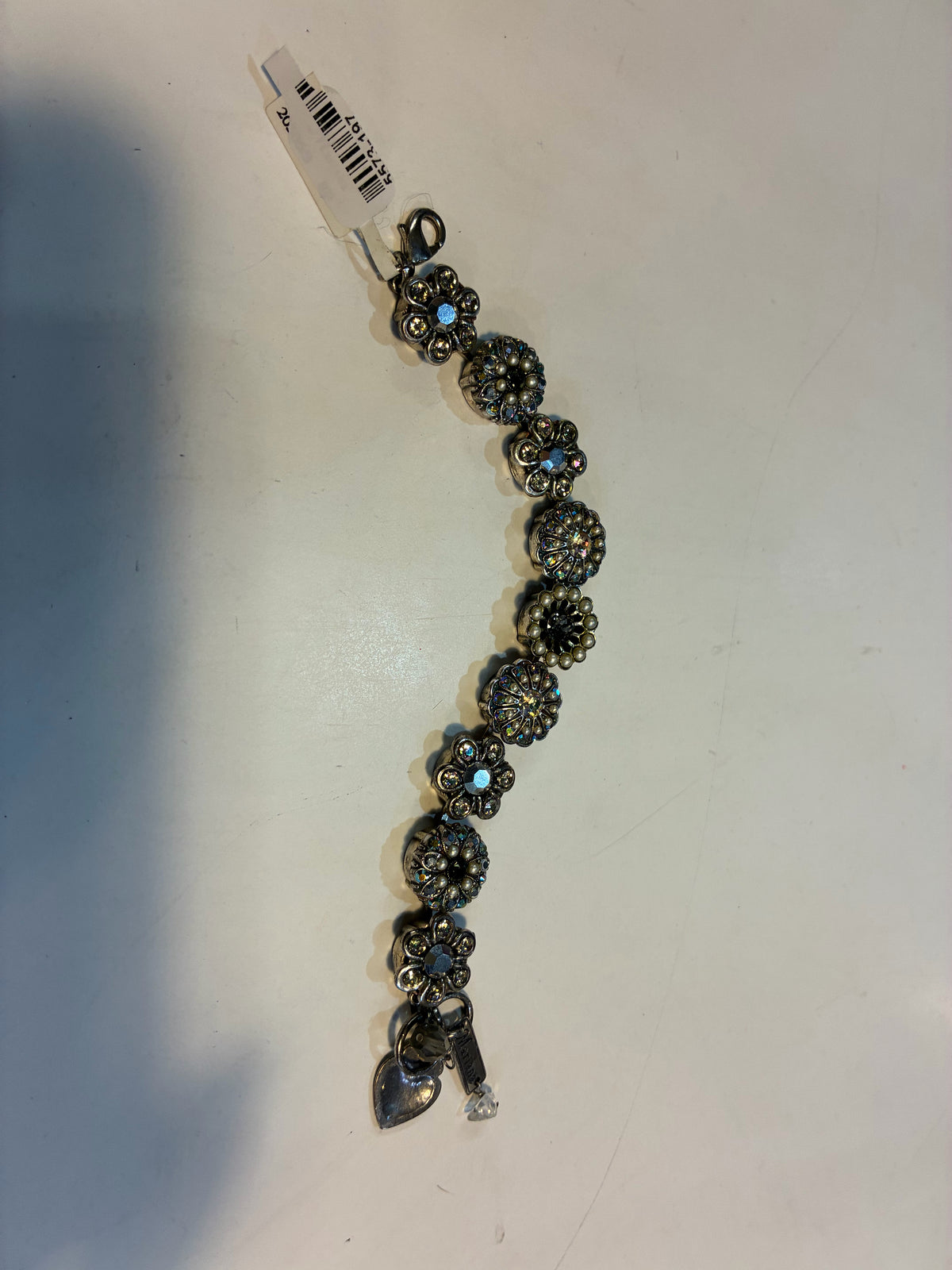 Mariana Floral Rhinestone Chunky Bracelet