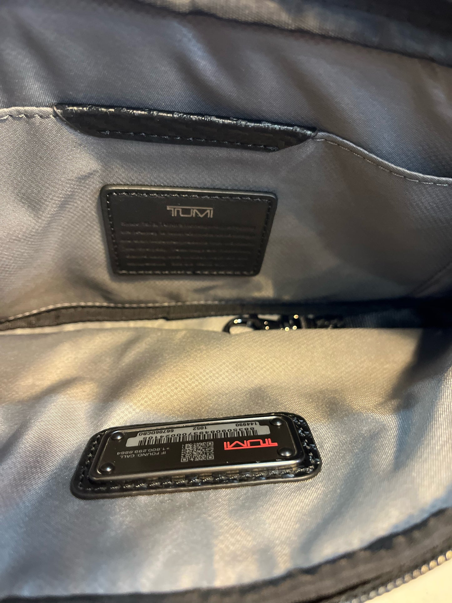 Tumi Black Canton Slim Waist Pack Crossbody