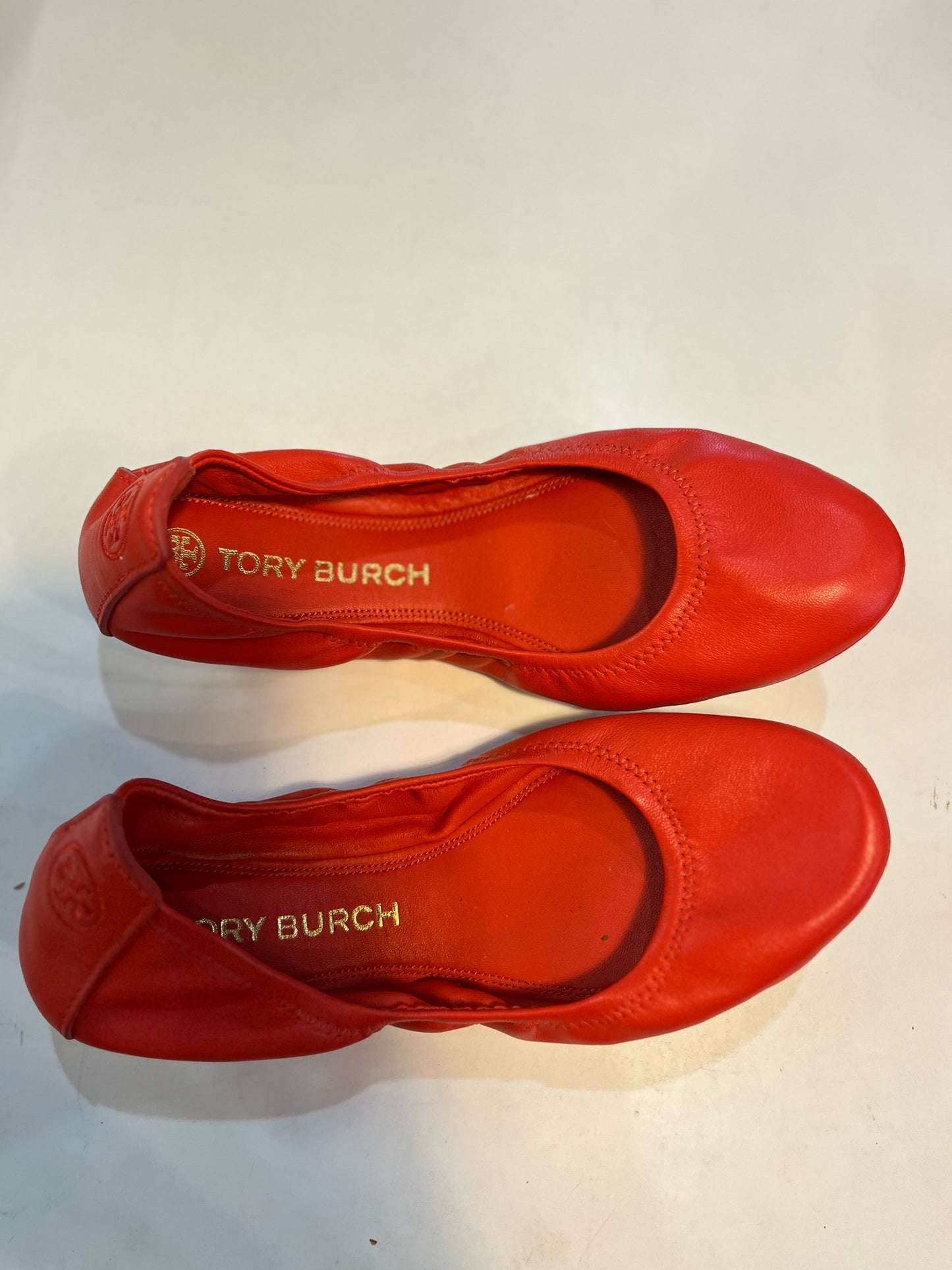 Tory Burch Red "Eddie Ballet" Flats