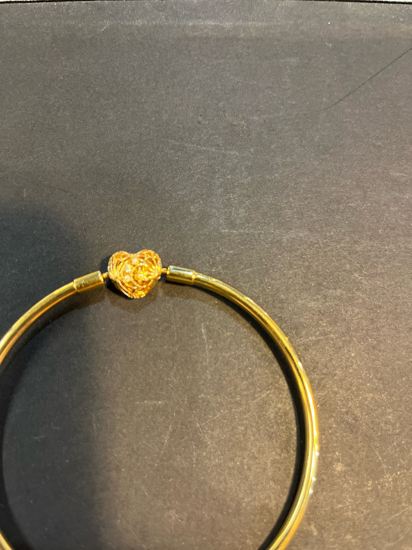 Pandora Celestial Heart 14k Bangle Bracelet