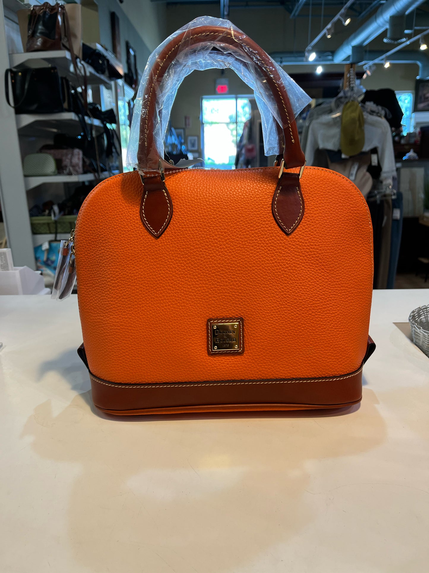 NWT Dooney & Bourke Clementine "Zip Zip Satchel" Handbag