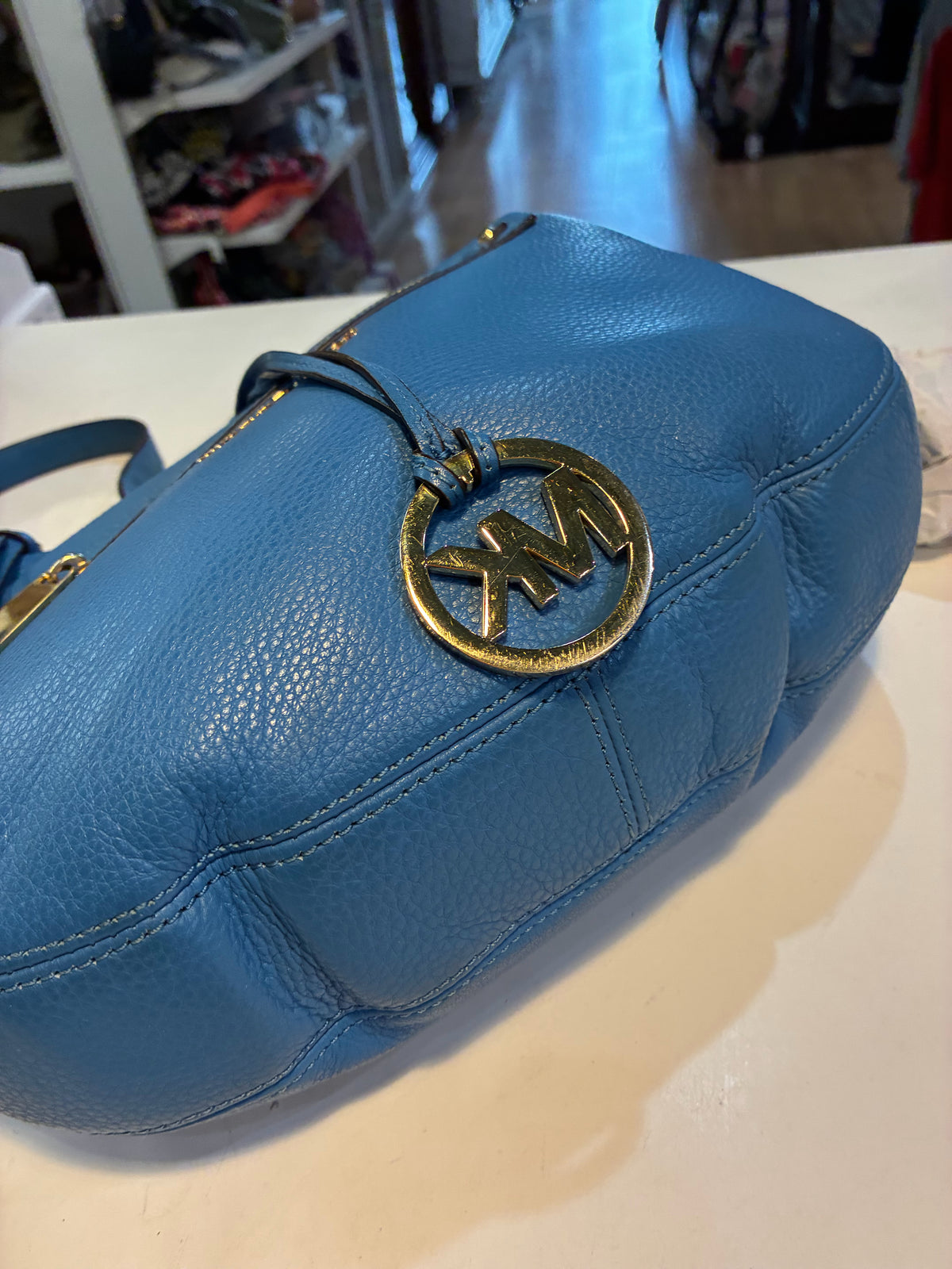 Michael Kors Leather "Lydia" Shoulder Bag