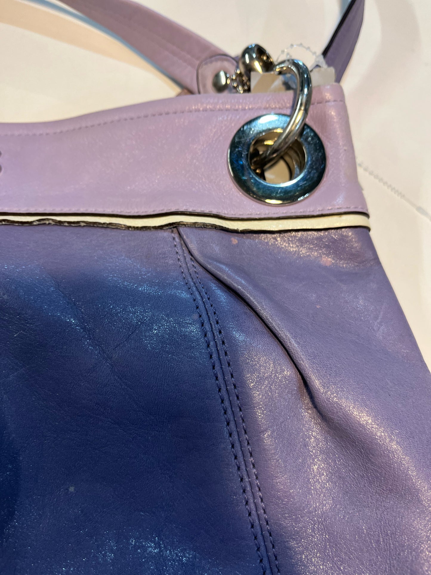 Coach Purple "Madison Spectator" Handbag
