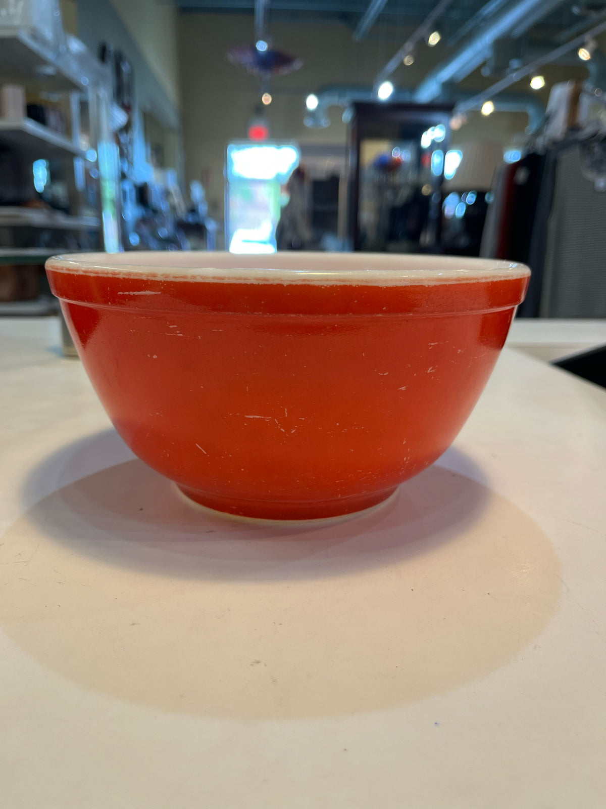 PYREX vintage red mixing bowl 7”