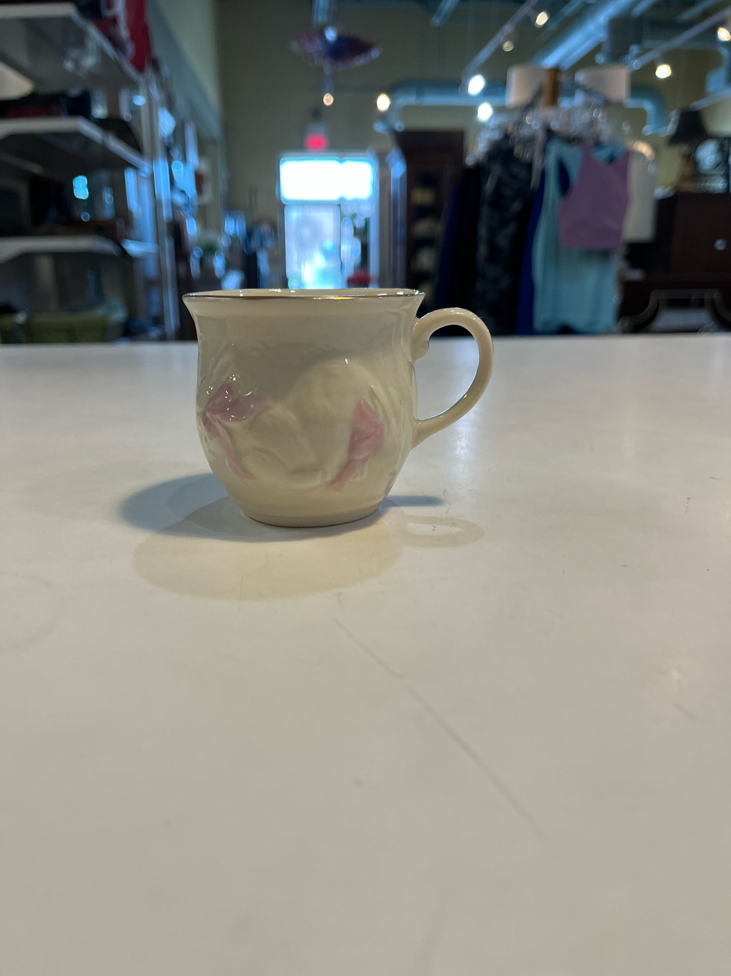 Belleek Bunny Baby Girl Tea Cup