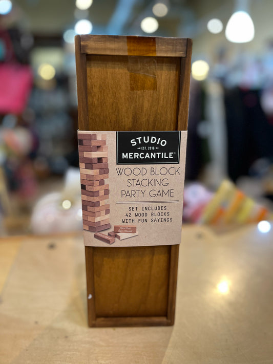 Wood Block Stacking Party Game