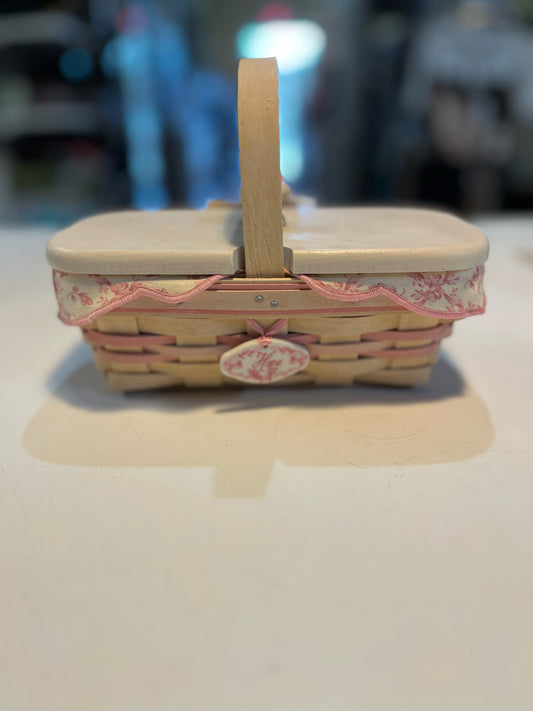 Longaberger "Horizon of Hope" Rectangle Basket