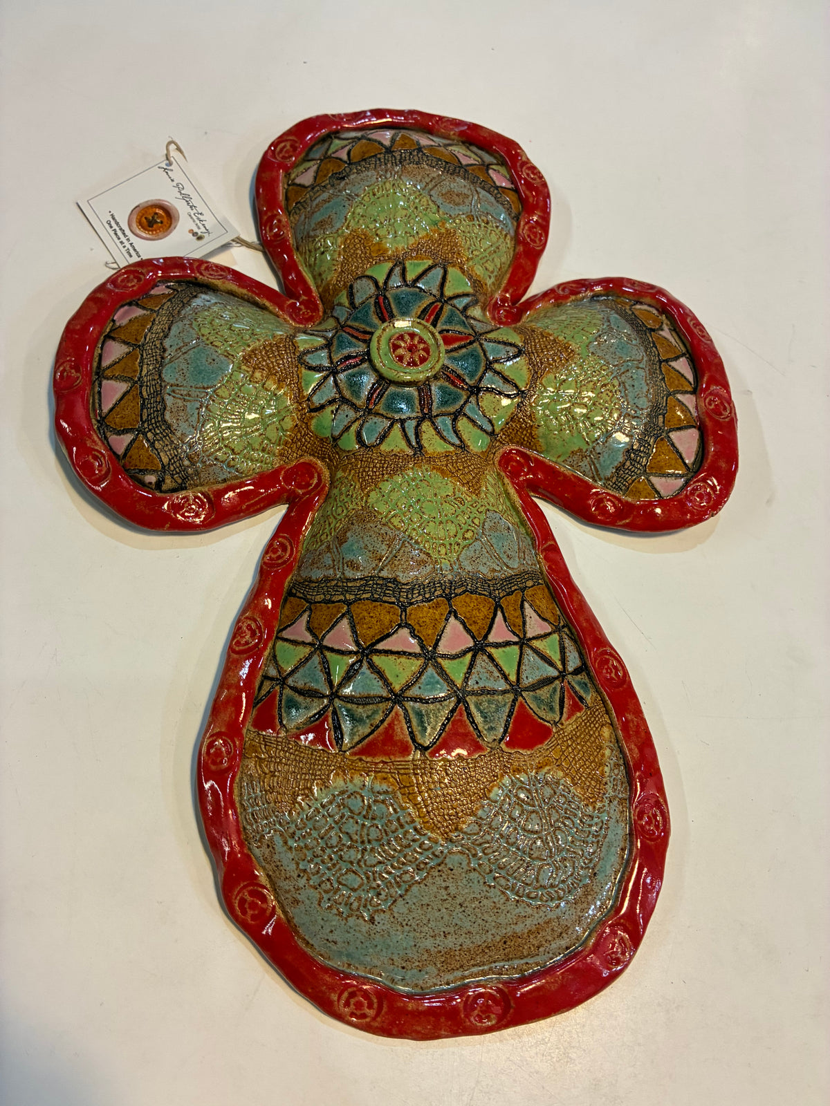 L Pollpeter Eskenazi Ceramic Cross