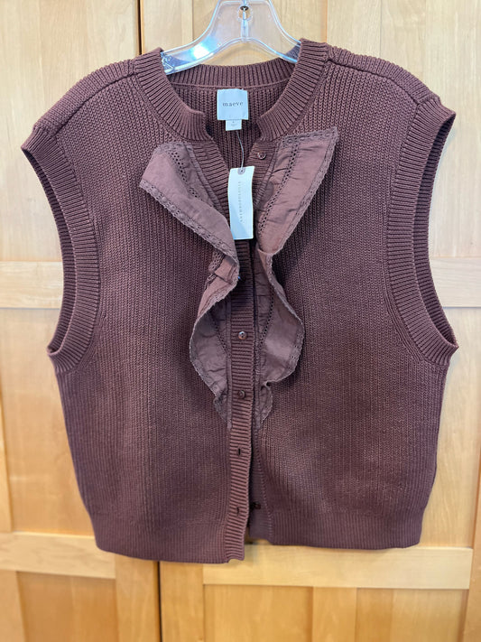 NWT Maeve Brown Sweater Vest