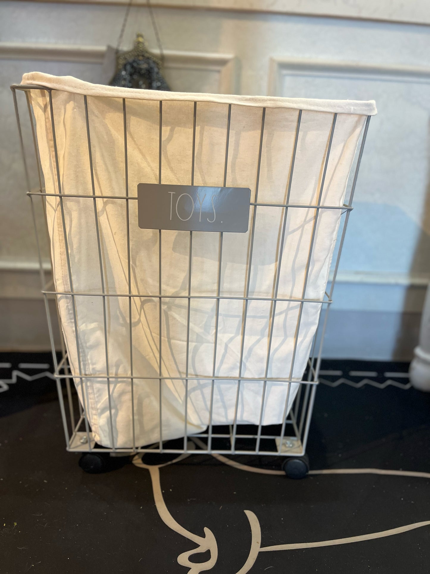 Rae Dunn “Toys” Rolling Basket