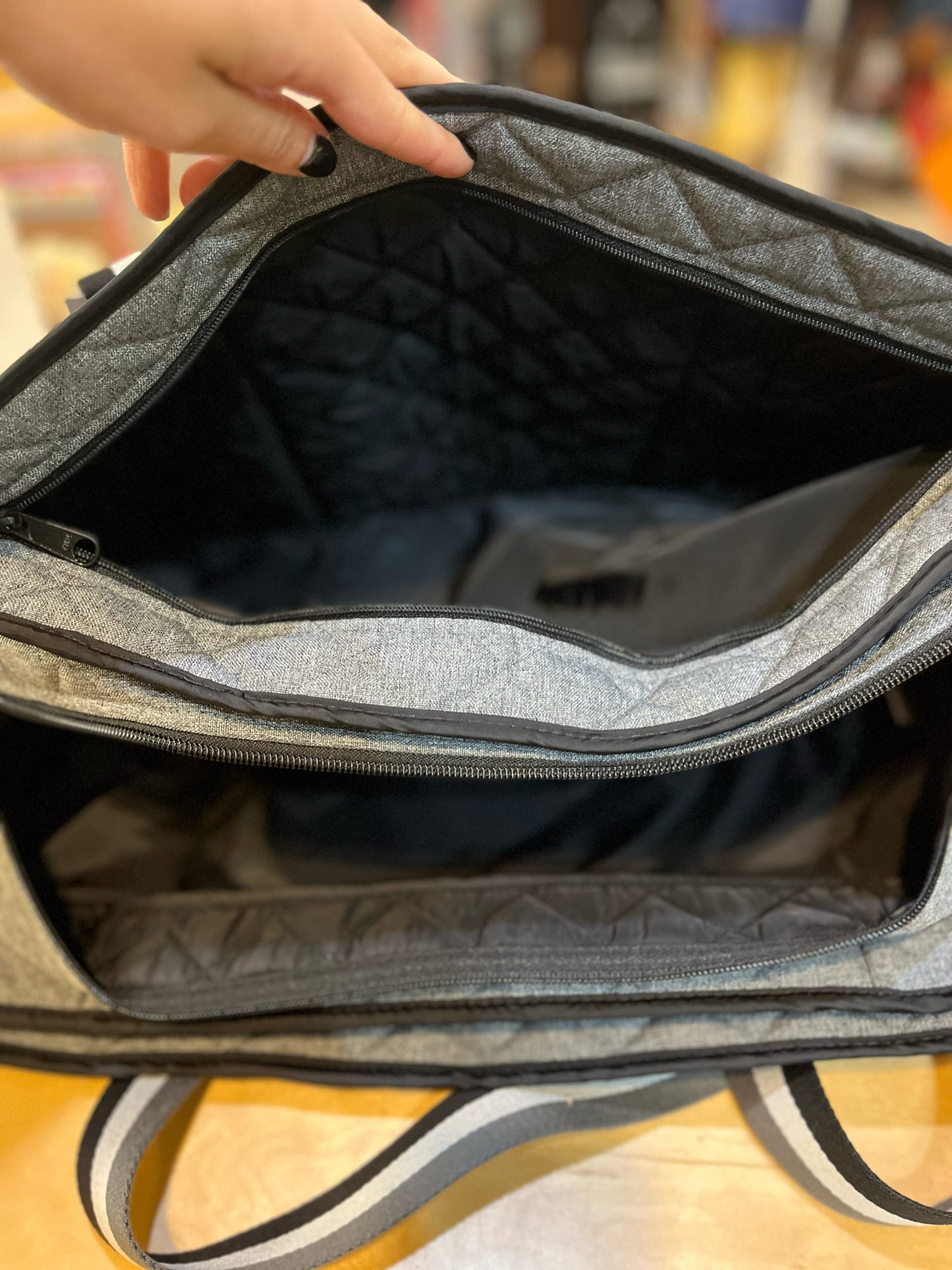 NWT Cinda b Gray “Destination Duffle”