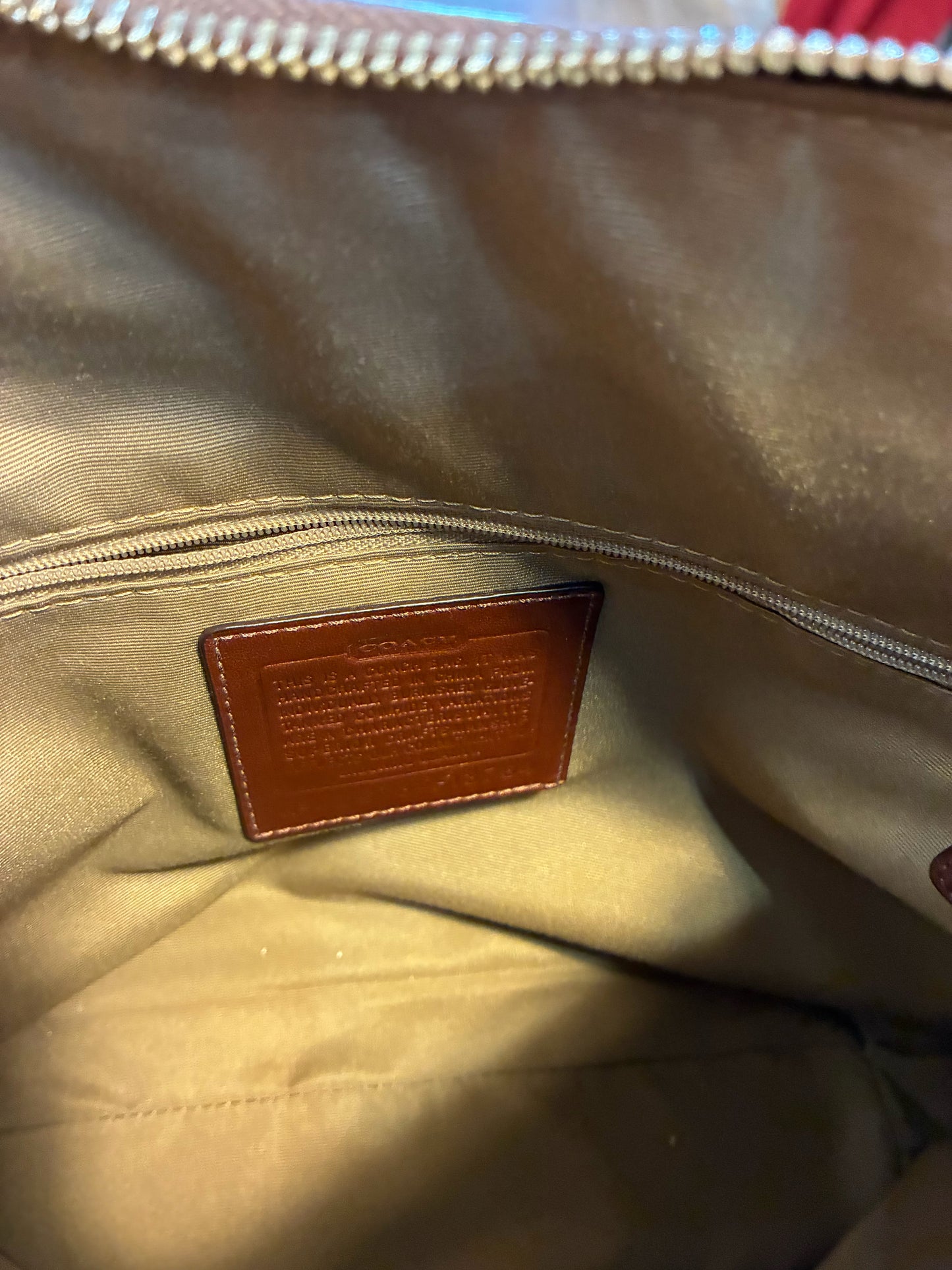 Coach Leather "Soho Pleated" Handbag