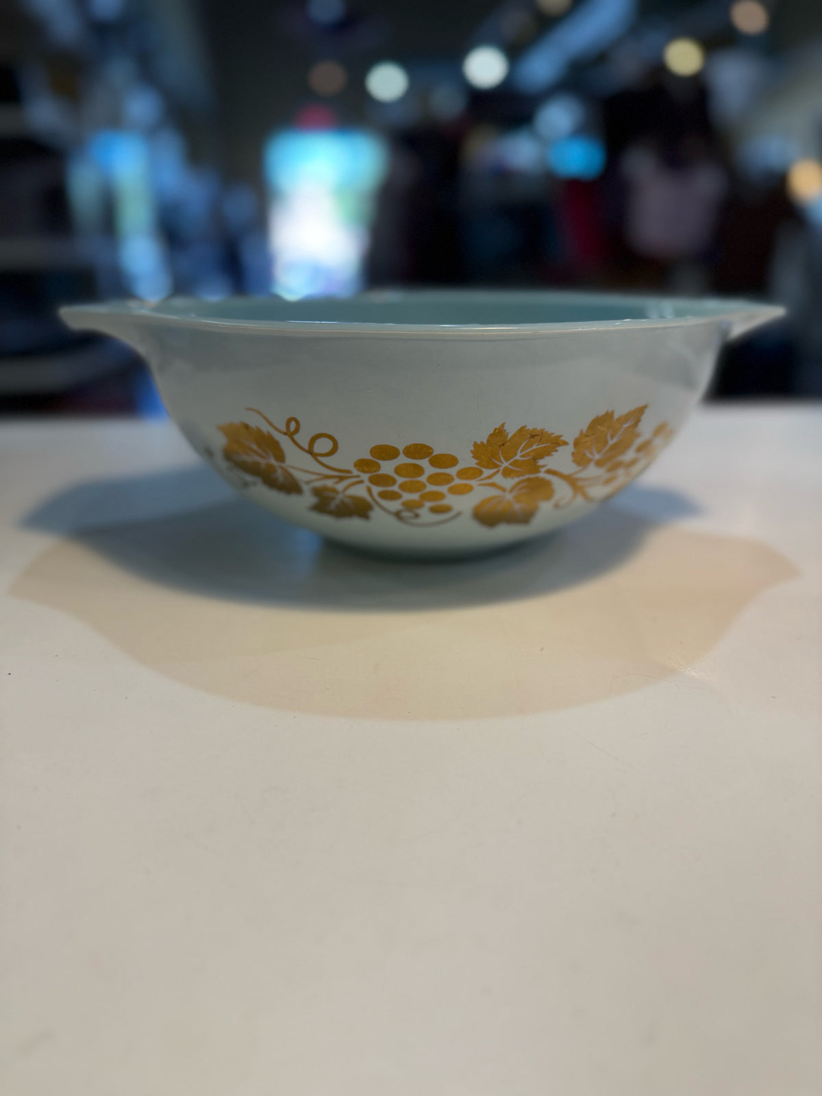 Large Pyrex Golden Grapes Cinderella Bowl (#444)