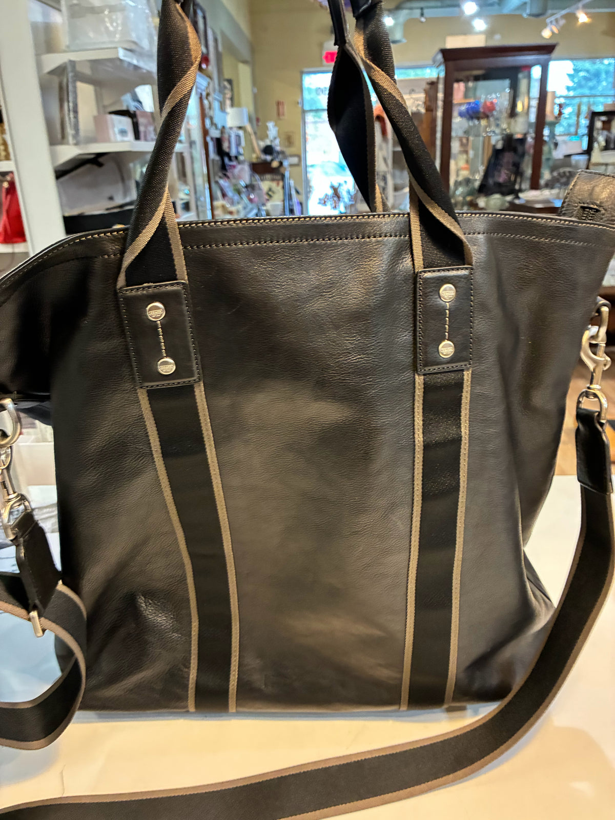 Coach Black Messenger Style Handbag