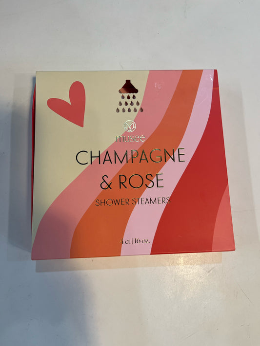 musee shower steamers champagne and rose