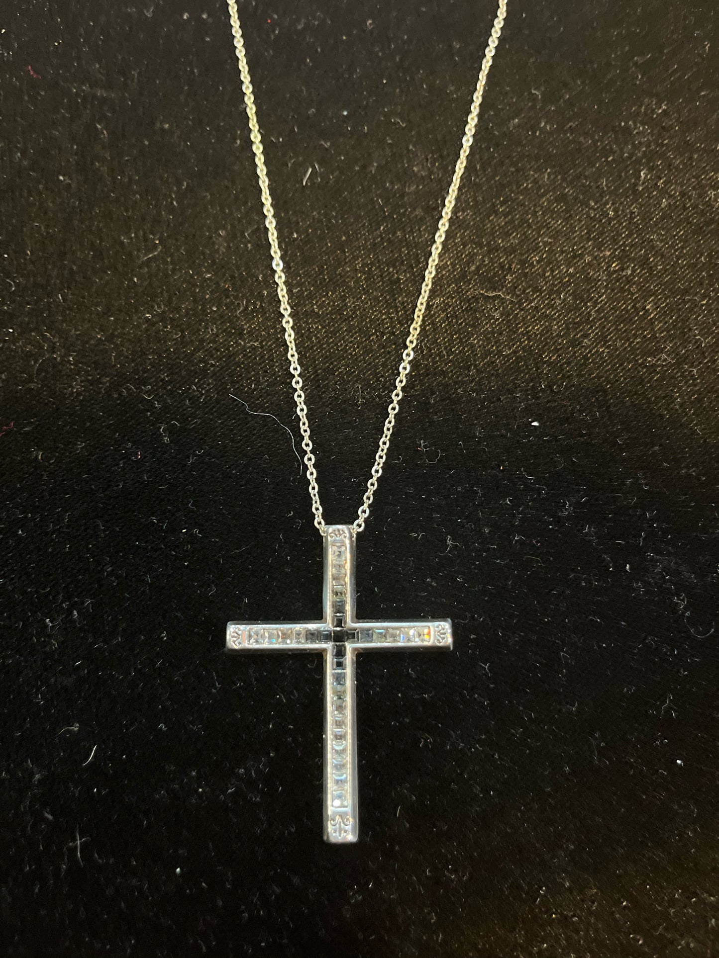 Brighton Spectrum Rhinestone Cross Reversible Necklace