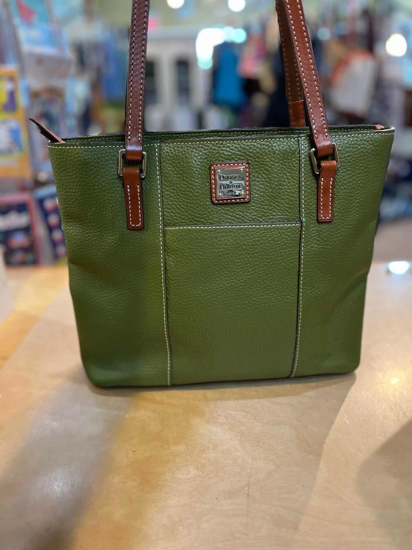 Dooney & Bourke Avocado "Small Lexington" Handbag