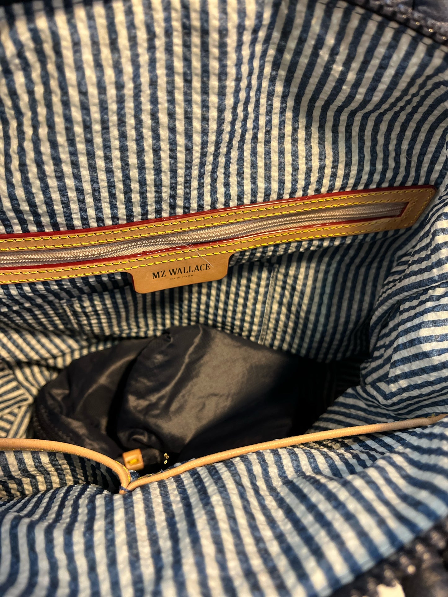 MZ Wallace Navy "Anchor Small Sullon Deluxe" Handbag