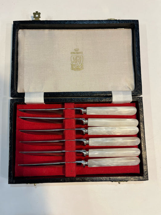 Kirk & Matz Pearl Handle Knife Set