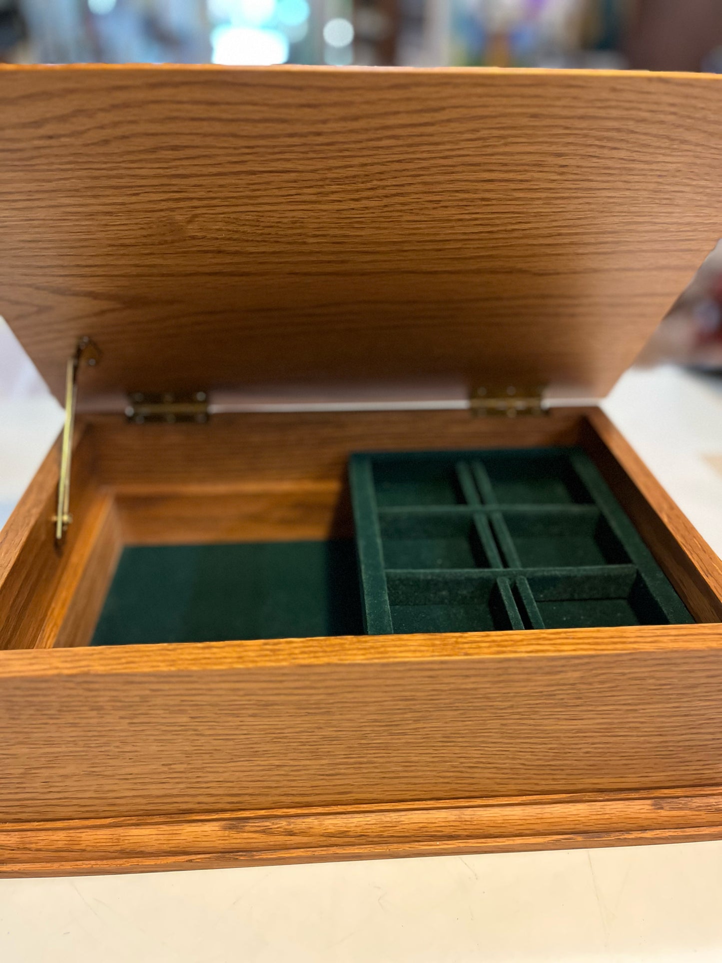 Amana Artist Signed Cherry Jewelry Box