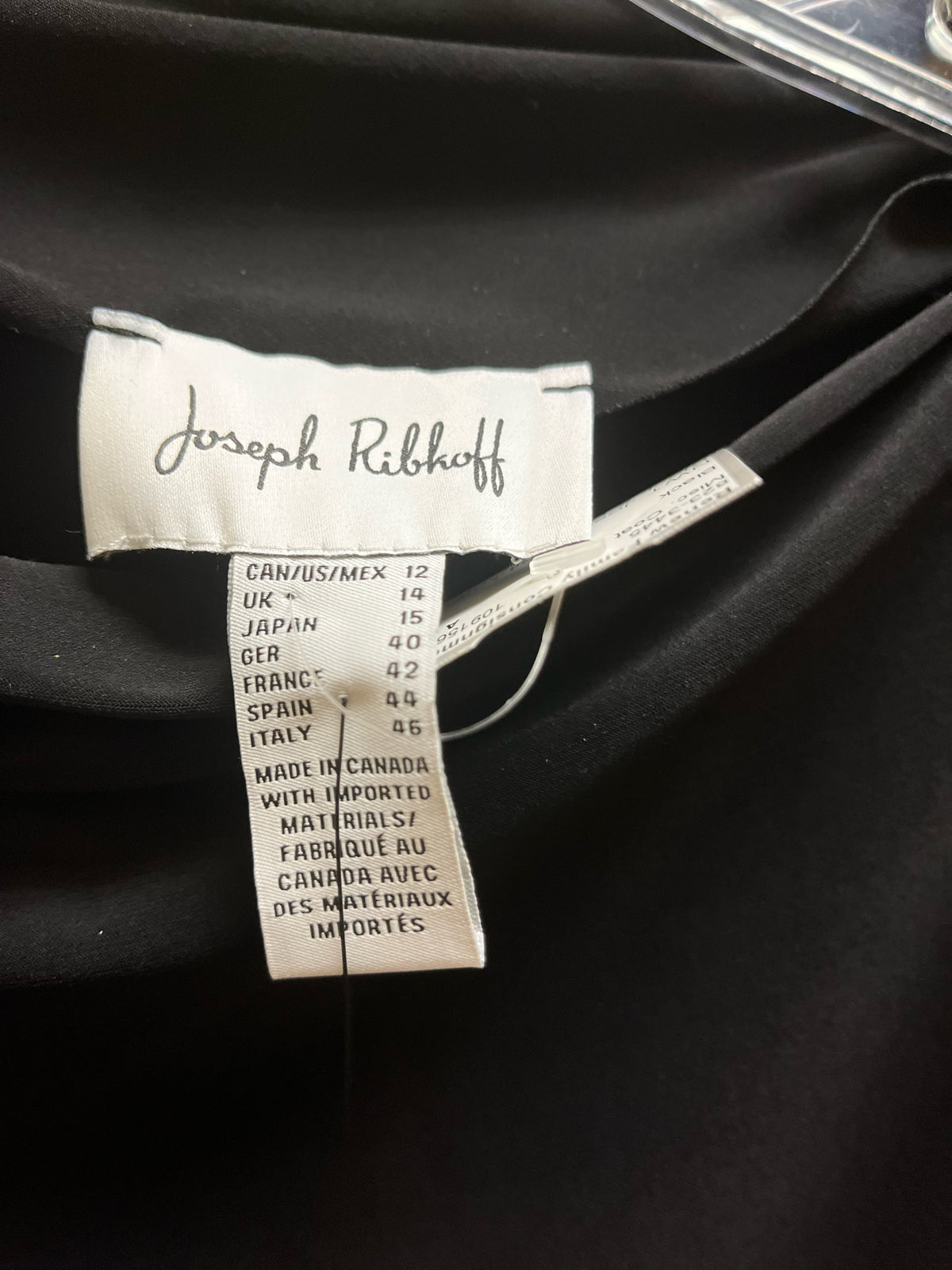 NWT Joseph Ribkoff Black Pattern Top
