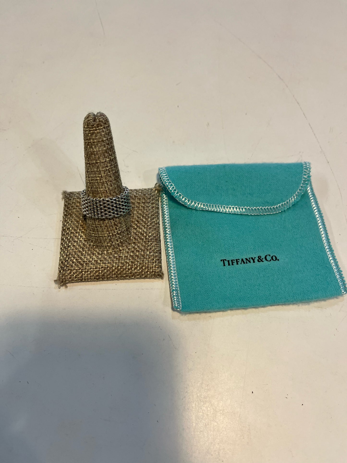 Tiffany & Co. Sterling Silver Mesh Somerset Ring
