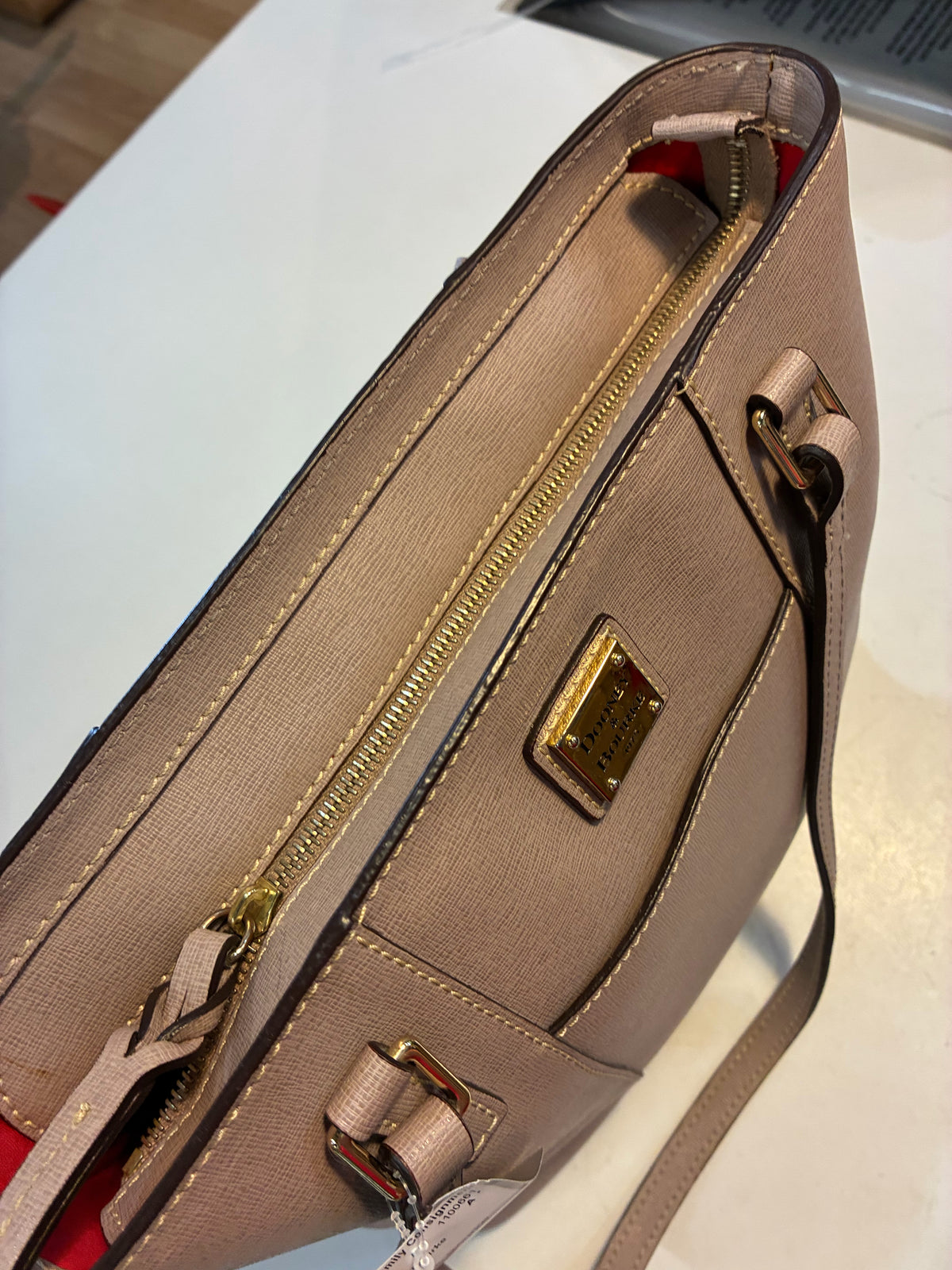 Dooney & Bourke Taupe "Lexington Shopper"