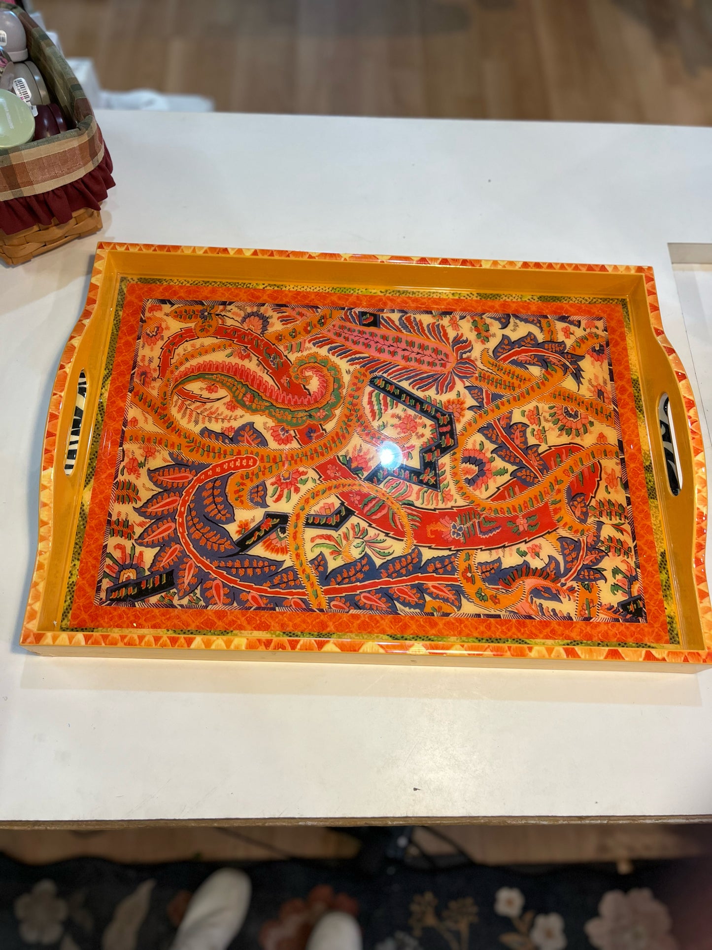 Annie Modica Multi-color Tray, Signed