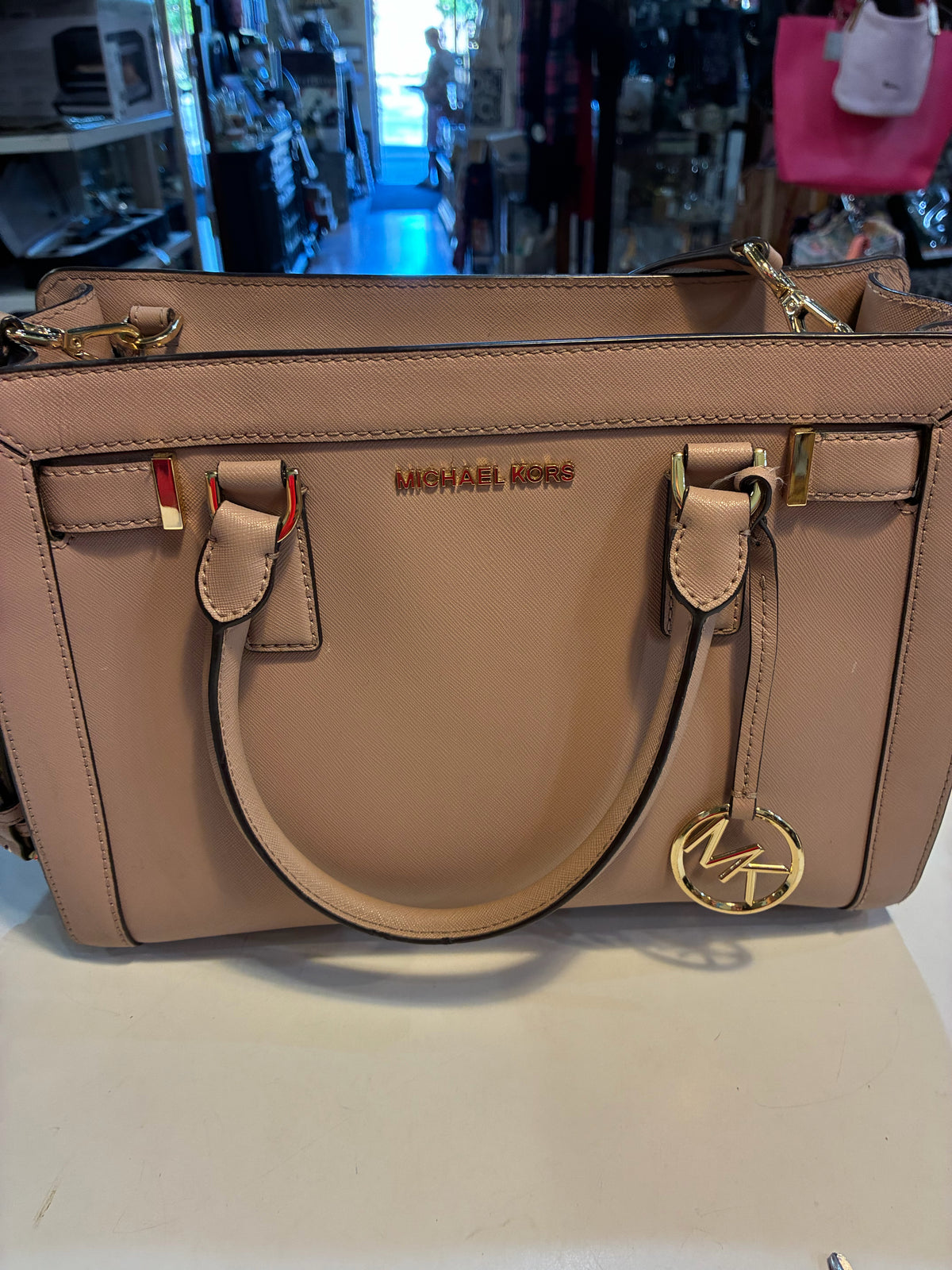 Michael Kors Fawn Blush Pink "Dillon" Handbag