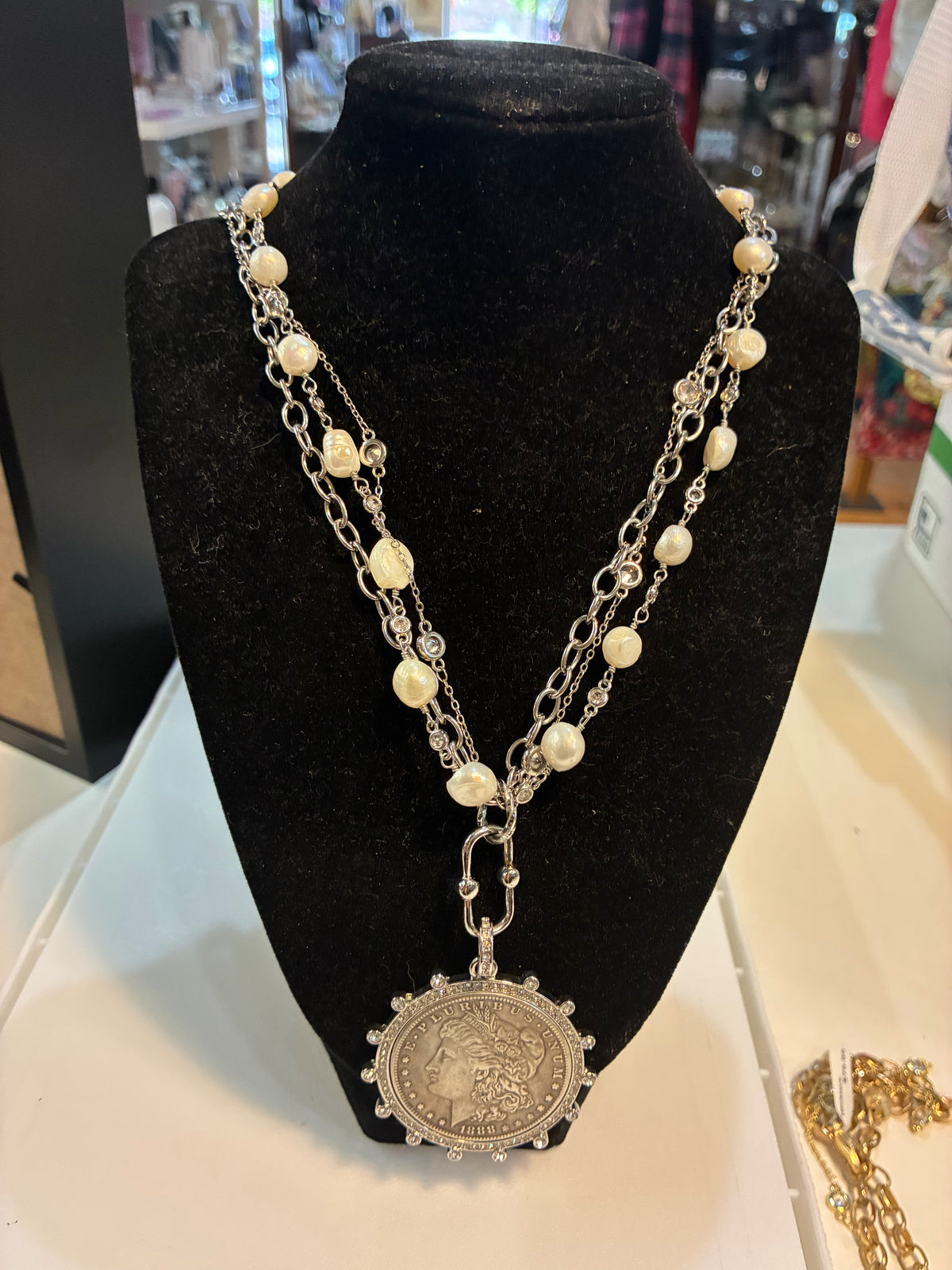 VB and co greek coin necklace