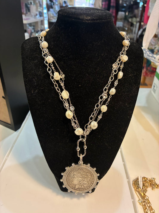VB and co greek coin necklace