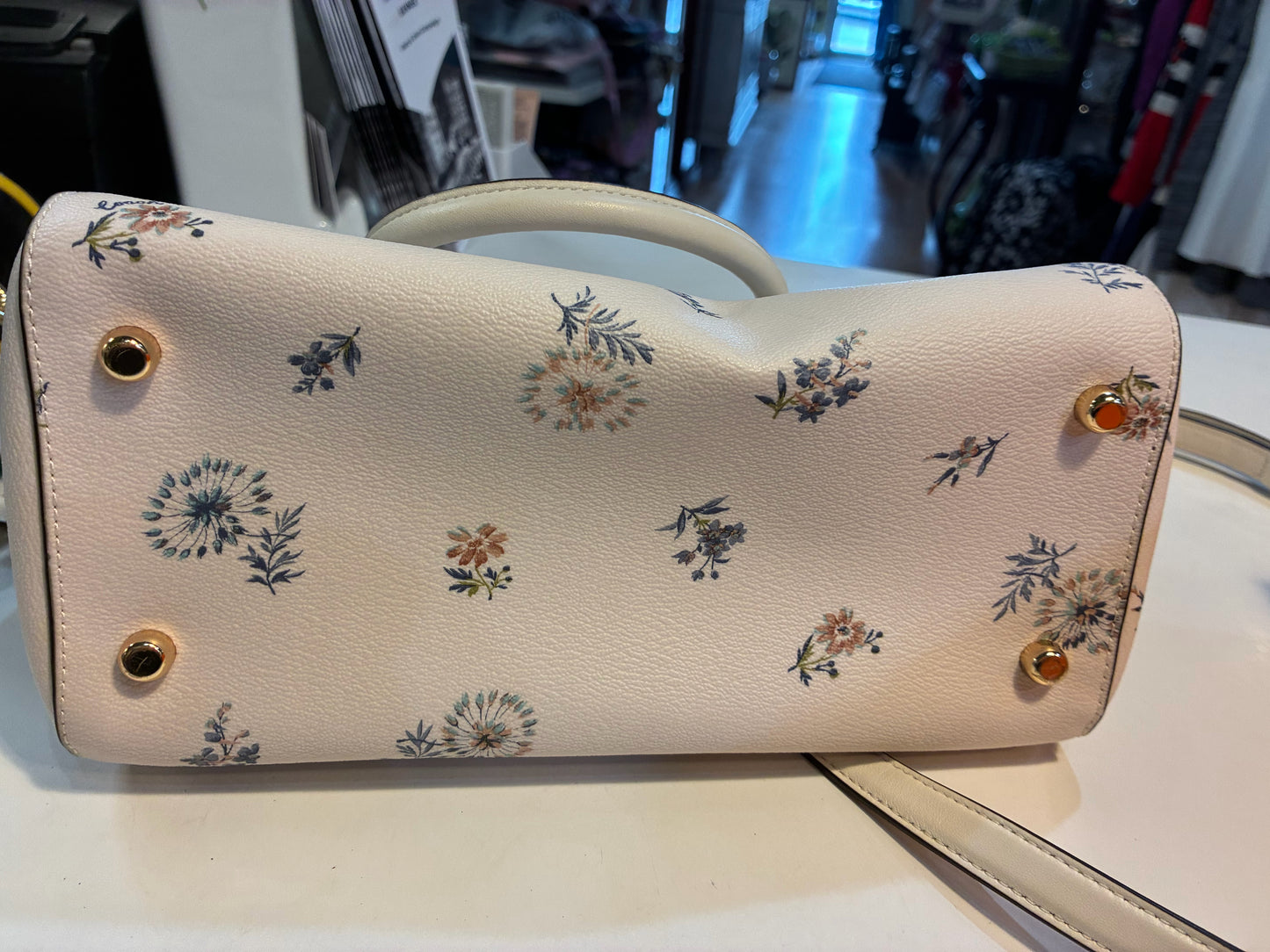 Coach Rowan Floral Satchel