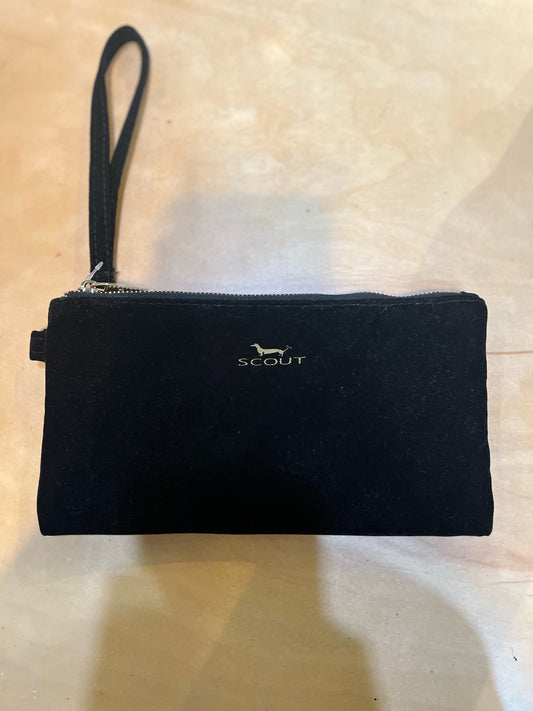 Scout Black Velvet Wristlet