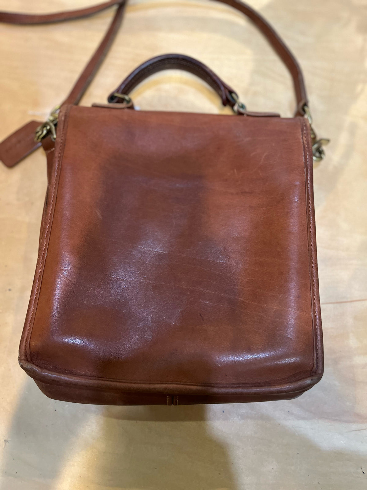 Vintage Coach Brown “Station” Handbag