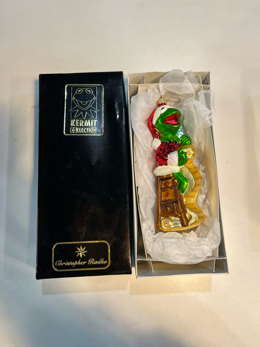 christopher radko kermit the frog ornament