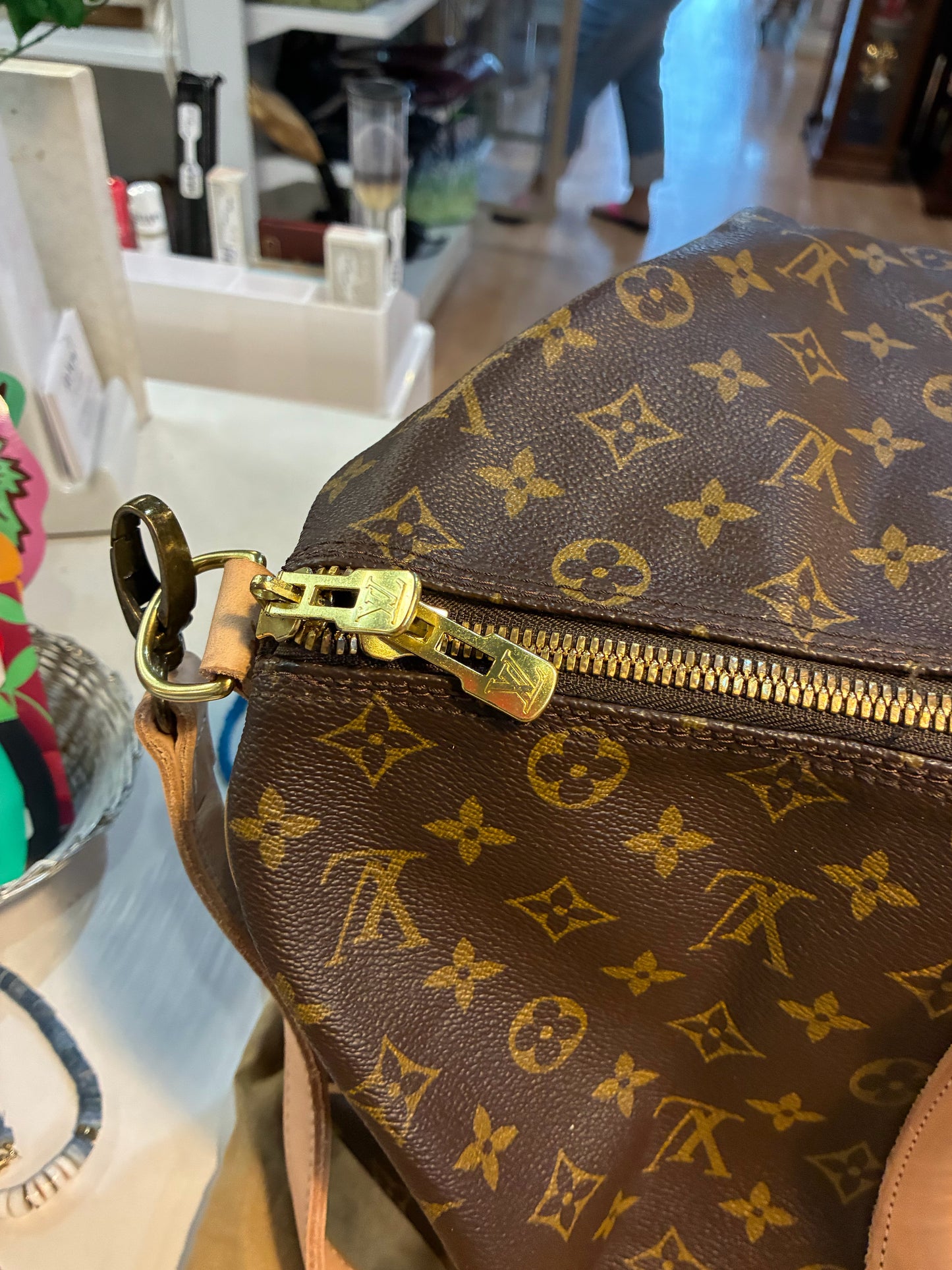 Vintage BoHo, Louis Vuitton duffle bag