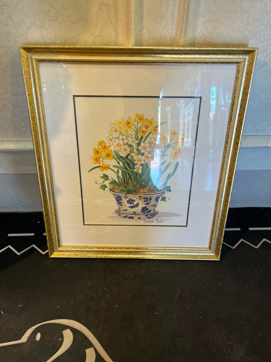Barbara Mock Daffodils Framed Art