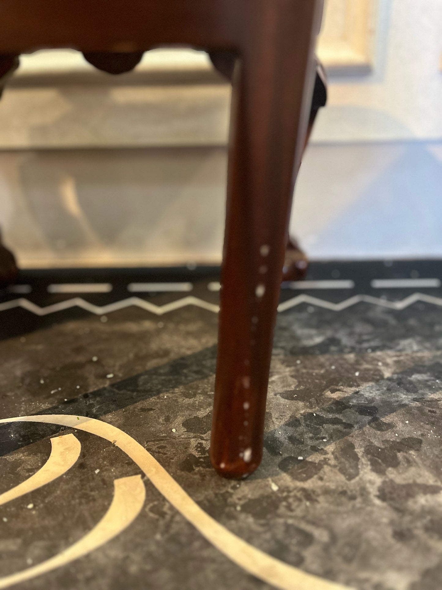 Vintage Chippendale Mahogany Youth Chair
