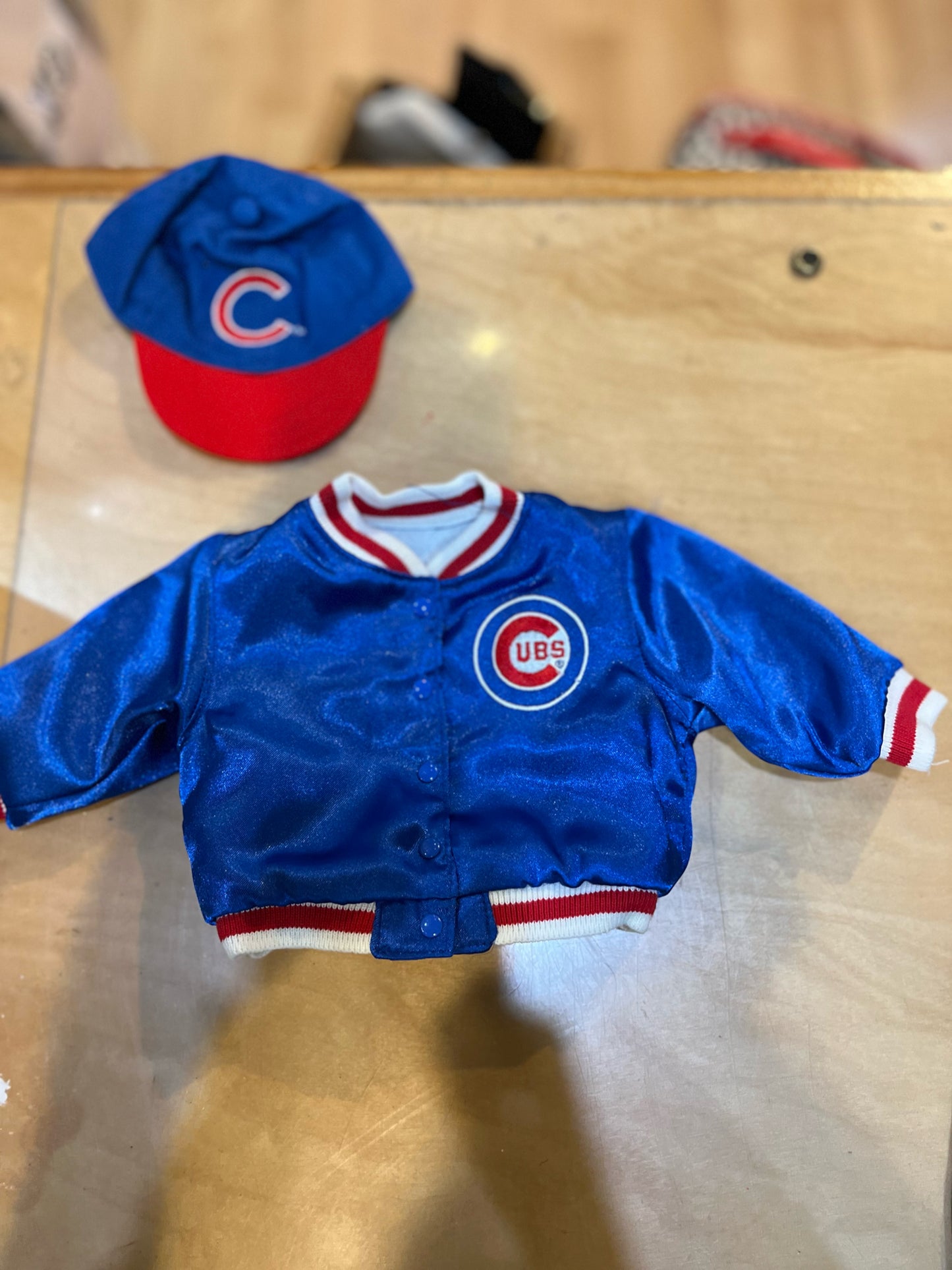 American Girl Chicago Cubs Hat & Bomber Jacket