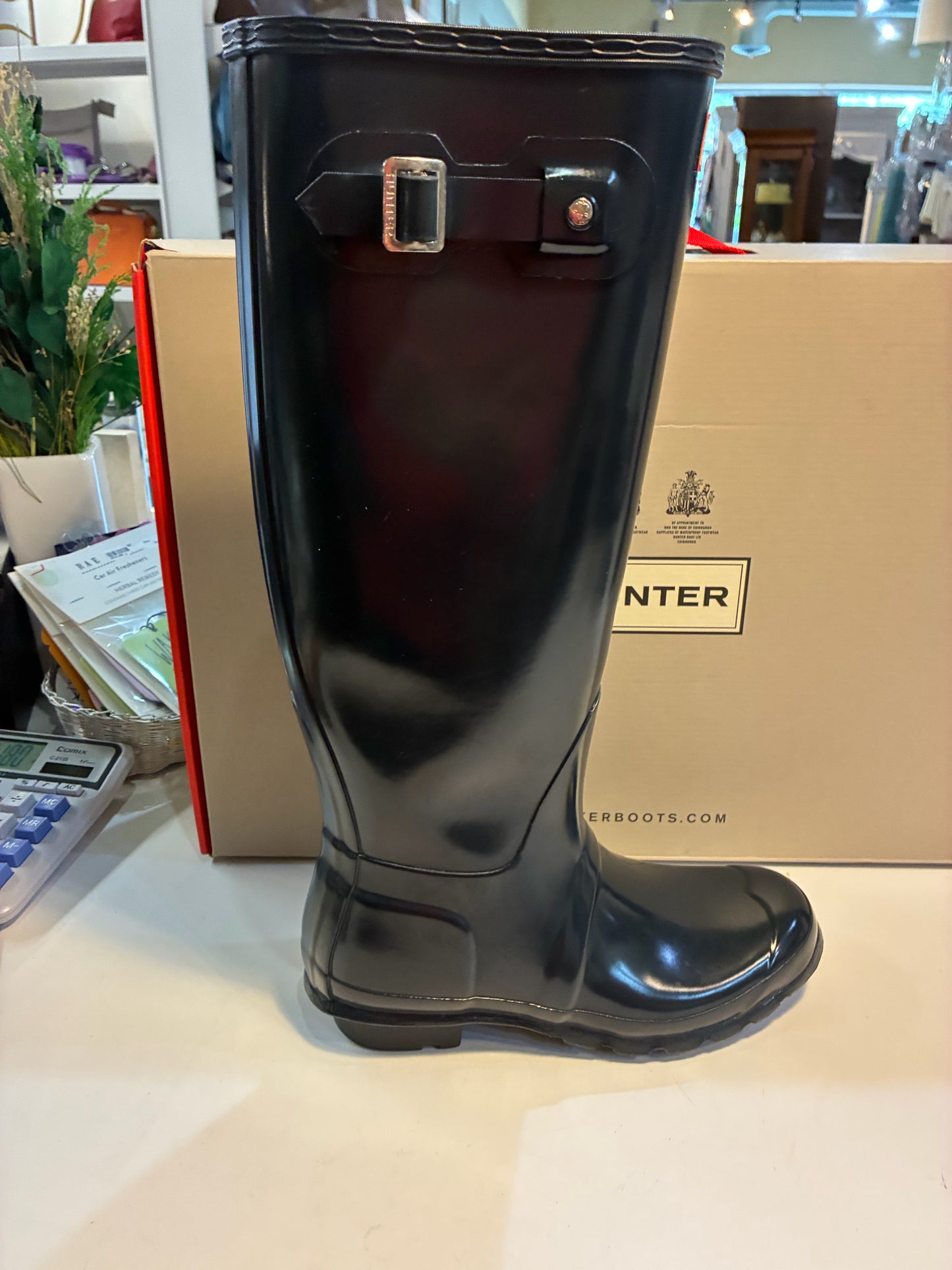 Hunter Women's Tall Navy ORG boots