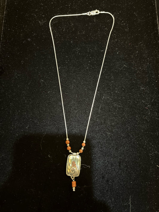 Retired Silpada Goldstone Necklace