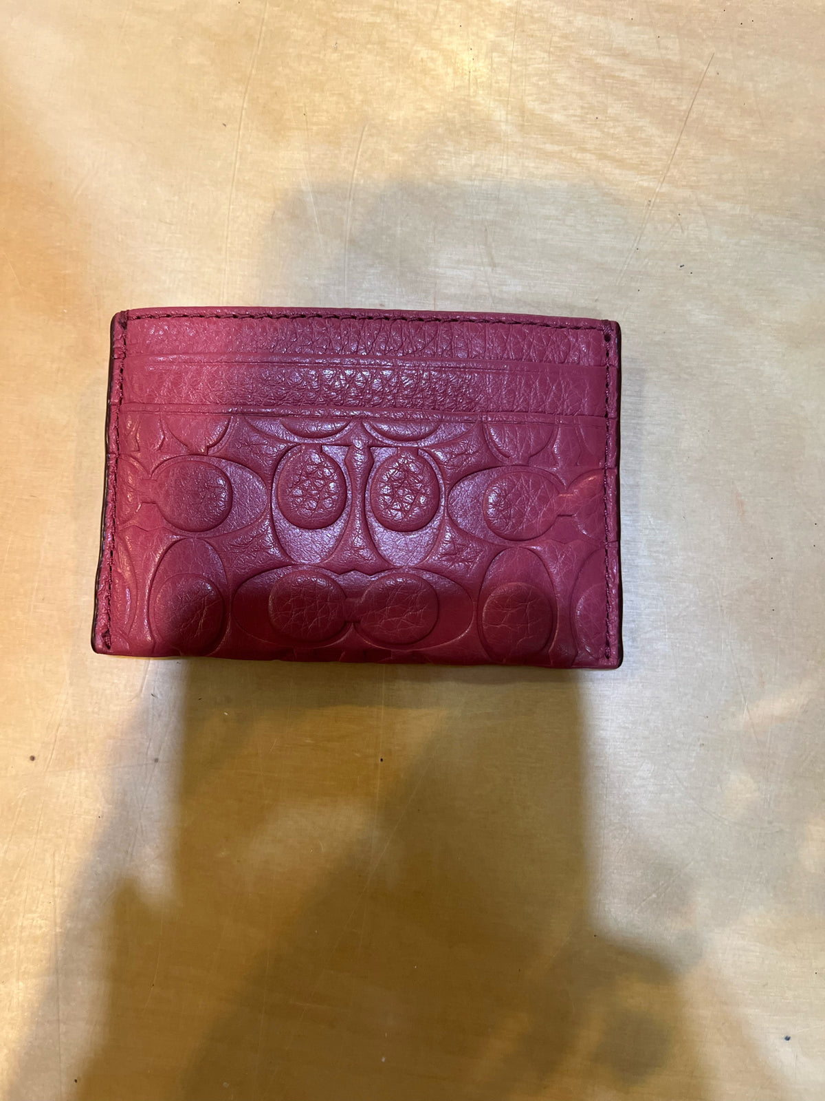 Coach Raspberry Card Wallet