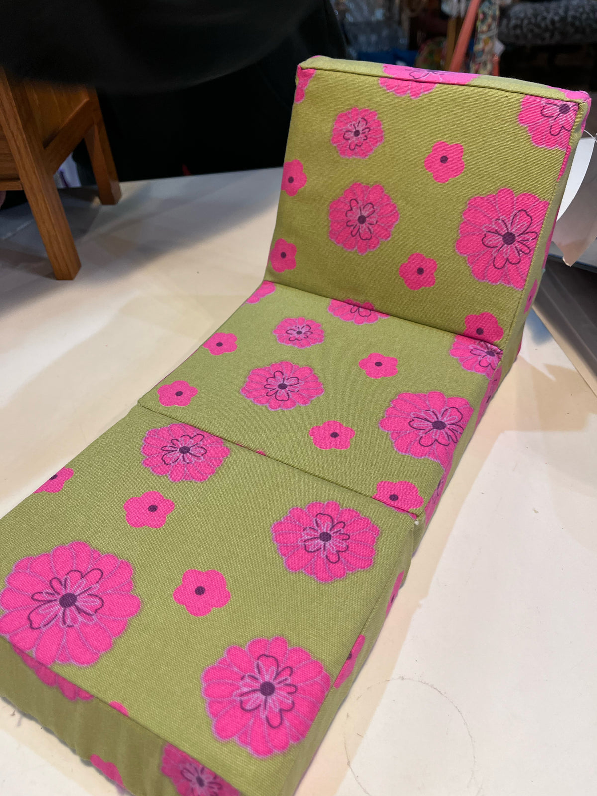American Girl Doll Floral Flip Chair