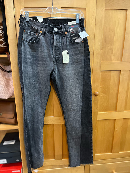 NWT Levis 501 Original A Hight Rise Staight Leg Jeans, size: 27