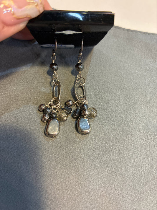Silpada "Hailstone" Multi-stone Earrings