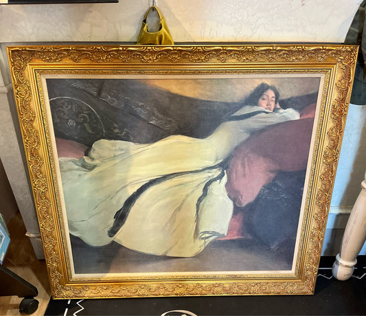Framed "Repose" by John White Alexander Print