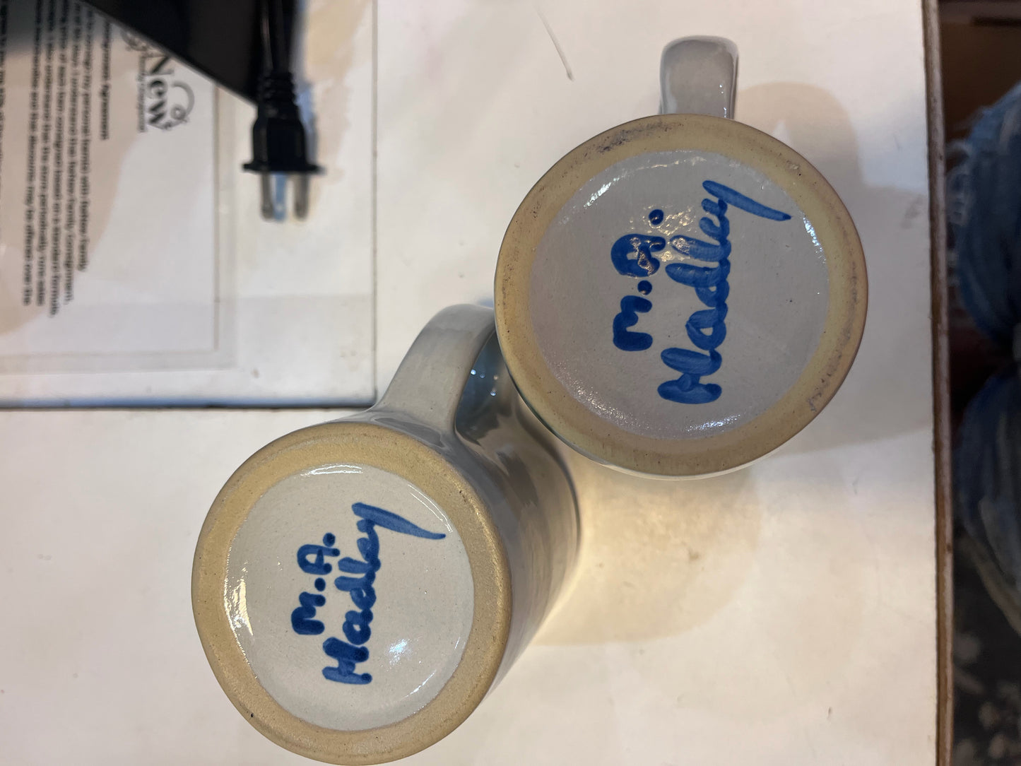 MA Hadley small boy & girl mug set