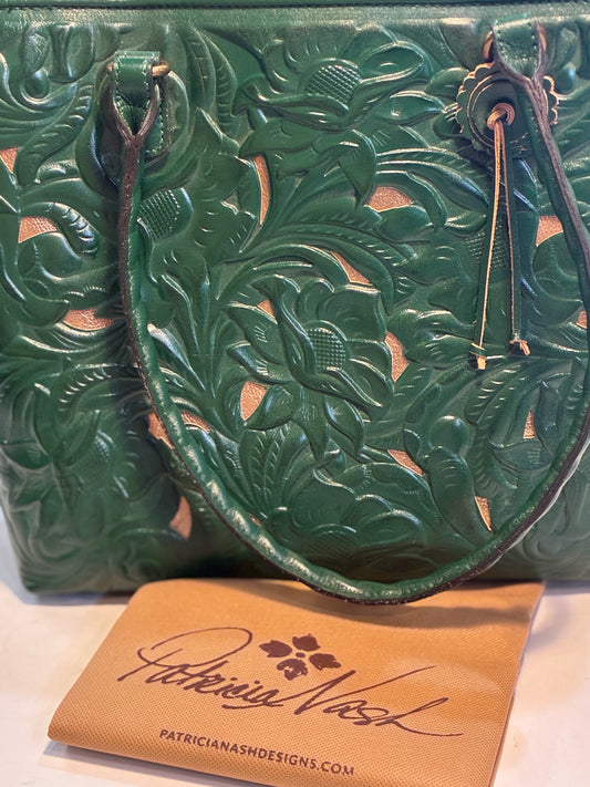 Patricia Nash "Adeline Burnished Cutout Tooled" Tote NWT