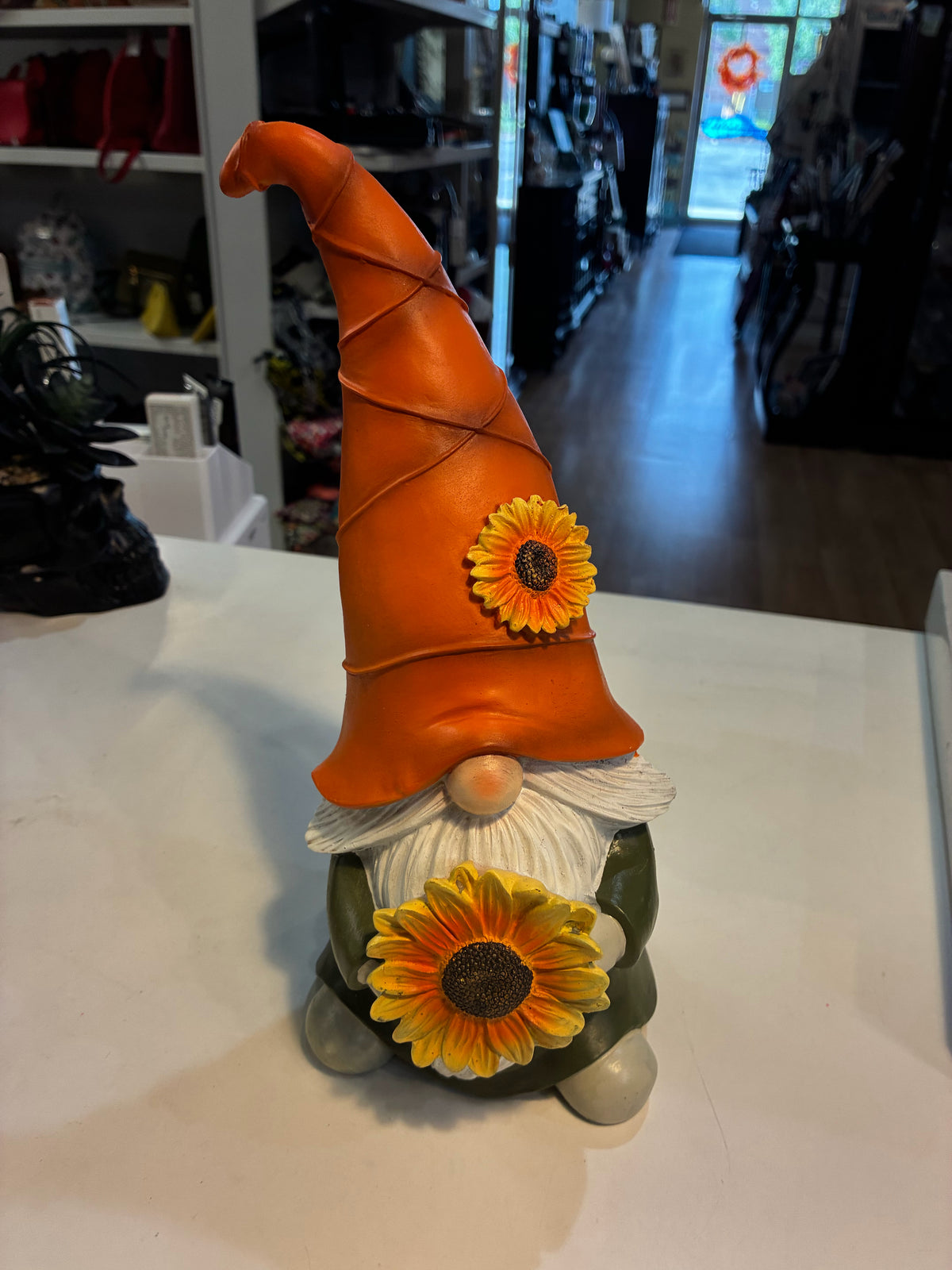 Sunflower Gnome Figurine