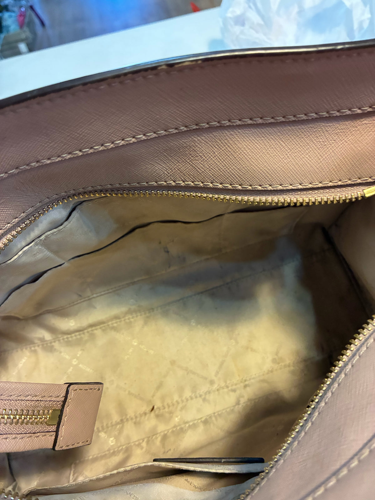 Michael Kors Fawn Blush Pink "Dillon" Handbag